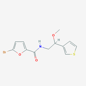 molecular formula C12H12BrNO3S B2850029 5-bromo-N-(2-methoxy-2-(thiophen-3-yl)ethyl)furan-2-carboxamide CAS No. 1448074-05-2