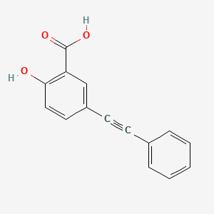molecular formula C15H10O3 B2850034 2-Hydroxy-5-(phenylethynyl)benzoic acid CAS No. 32192-74-8