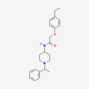 molecular formula C23H30N2O2 B2850037 2-(4-ethylphenoxy)-N-[1-(1-phenylethyl)piperidin-4-yl]acetamide CAS No. 1687763-66-1