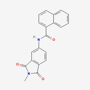 molecular formula C20H14N2O3 B2850041 N-(2-methyl-1,3-dioxo-5-isoindolyl)-1-naphthalenecarboxamide CAS No. 313528-99-3