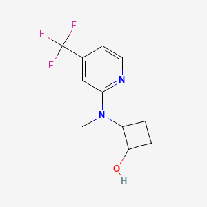 2-{Methyl[4-(trifluoromethyl)pyridin-2-yl]amino}cyclobutan-1-ol