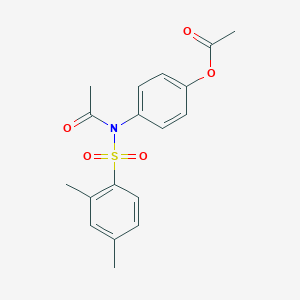 4-{Acetyl[(2,4-dimethylphenyl)sulfonyl]amino}phenyl acetate