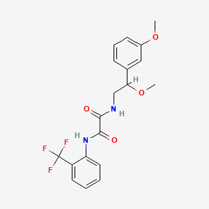 N1-(2-methoxy-2-(3-methoxyphenyl)ethyl)-N2-(2-(trifluoromethyl)phenyl)oxalamide