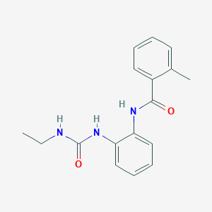 molecular formula C17H19N3O2 B2850056 N-(2-(3-乙基脲基)苯基)-2-甲基苯甲酰胺 CAS No. 1203375-51-2