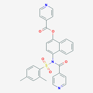 4-[[(2,4-Dimethylphenyl)sulfonyl](isonicotinoyl)amino]-1-naphthyl isonicotinate