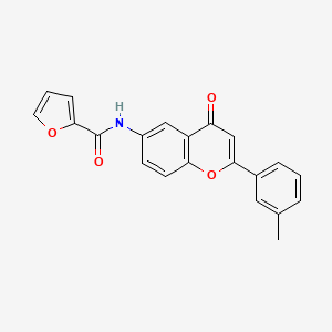 molecular formula C21H15NO4 B2850081 N-(4-oxo-2-(m-tolyl)-4H-chromen-6-yl)furan-2-carboxamide CAS No. 923107-04-4