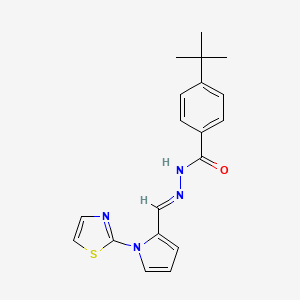 4-tert-butyl-N'-[(1E)-[1-(1,3-thiazol-2-yl)-1H-pyrrol-2-yl]methylidene]benzohydrazide