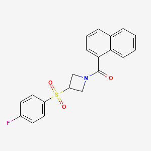 (3-((4-Fluorophenyl)sulfonyl)azetidin-1-yl)(naphthalen-1-yl)methanone