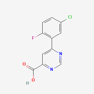 6-(5-Chloro-2-fluorophenyl)pyrimidine-4-carboxylic acid