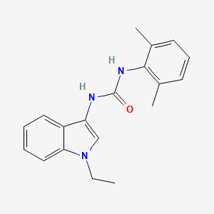 molecular formula C19H21N3O B2850110 1-(2,6-dimethylphenyl)-3-(1-ethyl-1H-indol-3-yl)urea CAS No. 941951-50-4