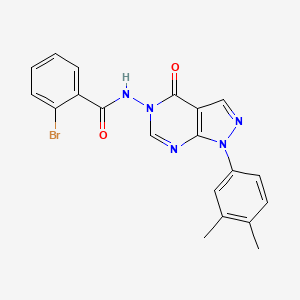 2-bromo-N-(1-(3,4-dimethylphenyl)-4-oxo-1H-pyrazolo[3,4-d]pyrimidin-5(4H)-yl)benzamide
