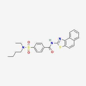 4-(N-butyl-N-ethylsulfamoyl)-N-(naphtho[1,2-d]thiazol-2-yl)benzamide
