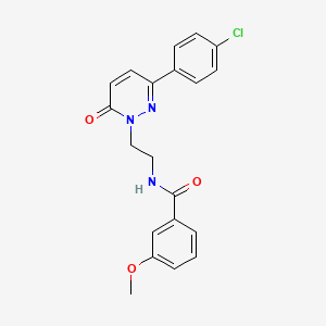 molecular formula C20H18ClN3O3 B2850140 N-(2-(3-(4-chlorophenyl)-6-oxopyridazin-1(6H)-yl)ethyl)-3-methoxybenzamide CAS No. 921804-77-5
