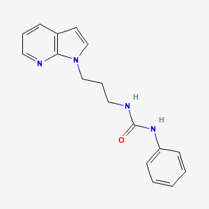 molecular formula C17H18N4O B2850142 1-(3-(1H-pyrrolo[2,3-b]pyridin-1-yl)propyl)-3-phenylurea CAS No. 1797062-10-2