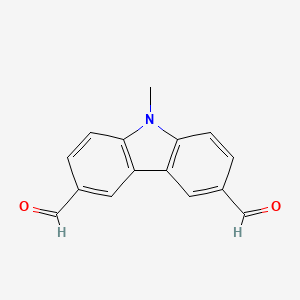 molecular formula C15H11NO2 B2850146 9-Methyl-9H-carbazole-3,6-dicarbaldehyde CAS No. 29377-72-8