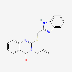 2-(1H-benzimidazol-2-ylmethylsulfanyl)-3-prop-2-enylquinazolin-4-one