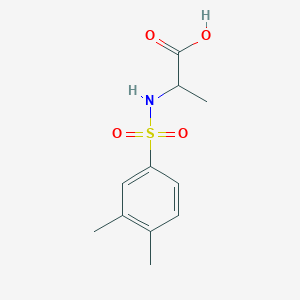 molecular formula C11H15NO4S B2850165 2-(3,4-Dimethylbenzenesulfonamido)propanoic acid CAS No. 1009782-12-0