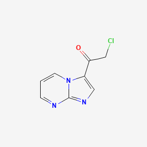 molecular formula C8H6ClN3O B2850167 2-Chloro-1-{imidazo[1,2-a]pyrimidin-3-yl}ethan-1-one CAS No. 2225137-09-5