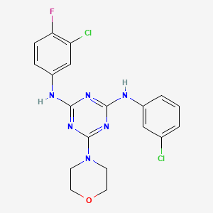 molecular formula C19H17Cl2FN6O B2850181 C19H17Cl2FN6O CAS No. 898630-60-9