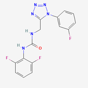 1-(2,6-difluorophenyl)-3-((1-(3-fluorophenyl)-1H-tetrazol-5-yl)methyl)urea