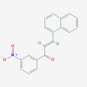 molecular formula C19H13NO3 B2850189 3-(1-Naphthyl)-1-(3-nitrophenyl)prop-2-en-1-one CAS No. 1098176-43-2