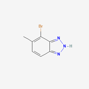 molecular formula C7H6BrN3 B2850200 4-bromo-5-methyl-1H-1,2,3-benzotriazole CAS No. 2167357-60-8