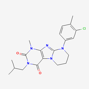 9-(3-chloro-4-methylphenyl)-3-isobutyl-1-methyl-6,7,8,9-tetrahydropyrimido[2,1-f]purine-2,4(1H,3H)-dione