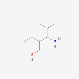 molecular formula C9H21NO B2850224 3-Amino-4-methyl-2-(propan-2-yl)pentan-1-ol CAS No. 1858680-16-6
