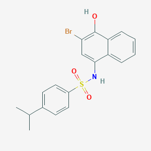 molecular formula C19H18BrNO3S B285023 N-(3-bromo-4-hydroxy-1-naphthyl)-4-isopropylbenzenesulfonamide 