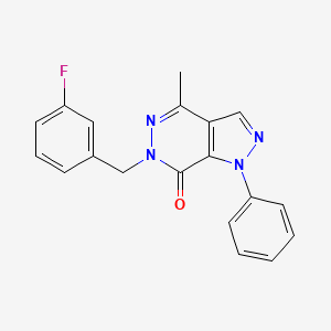 B2850232 6-(3-fluorobenzyl)-4-methyl-1-phenyl-1H-pyrazolo[3,4-d]pyridazin-7(6H)-one CAS No. 941884-24-8