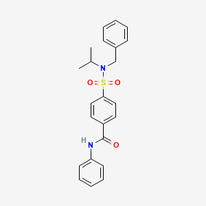 4-[benzyl(propan-2-yl)sulfamoyl]-N-phenylbenzamide