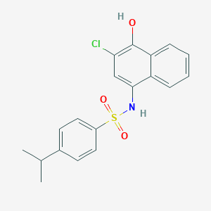 molecular formula C19H18ClNO3S B285024 N-(3-chloro-4-hydroxy-1-naphthyl)-4-isopropylbenzenesulfonamide 