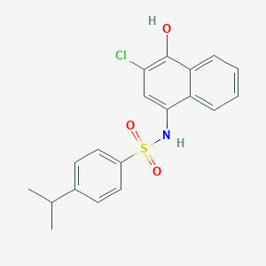 N-(3-chloro-4-hydroxy-1-naphthyl)-4-isopropylbenzenesulfonamide