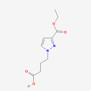 4-[3-(ethoxycarbonyl)-1H-pyrazol-1-yl]butanoic acid