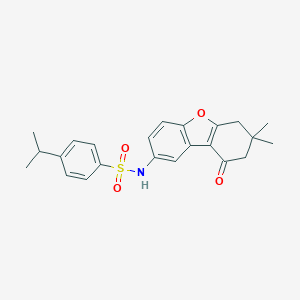 N-(7,7-dimethyl-9-oxo-6,7,8,9-tetrahydrodibenzo[b,d]furan-2-yl)-4-isopropylbenzenesulfonamide