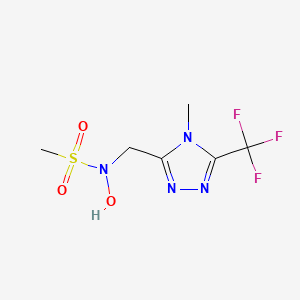 N-hydroxy-N-{[4-methyl-5-(trifluoromethyl)-4H-1,2,4-triazol-3-yl]methyl}methanesulfonamide