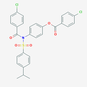 4-{(4-Chlorobenzoyl)[(4-isopropylphenyl)sulfonyl]amino}phenyl 4-chlorobenzoate