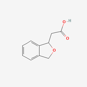 molecular formula C10H10O3 B2850300 2-(1,3-Dihydro-2-benzofuran-1-yl)acetic acid CAS No. 170856-90-3