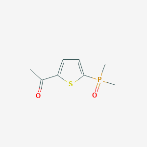 molecular formula C8H11O2PS B2850306 1-(5-Dimethylphosphorylthiophen-2-yl)ethanone CAS No. 2551115-78-5
