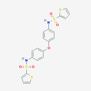 molecular formula C20H16N2O5S4 B285031 N-(4-{4-[(2-thienylsulfonyl)amino]phenoxy}phenyl)-2-thiophenesulfonamide 