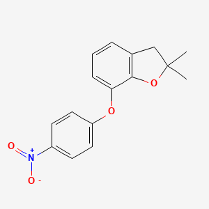 2,2-Dimethyl-7-(4-nitrophenoxy)-2,3-dihydro-1-benzofuran