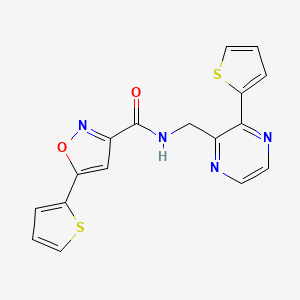 5-(thiophen-2-yl)-N-((3-(thiophen-2-yl)pyrazin-2-yl)methyl)isoxazole-3-carboxamide