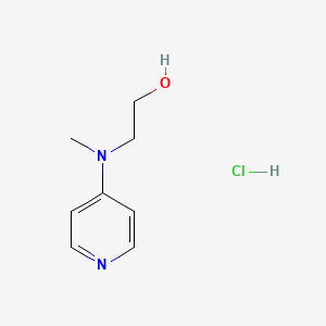 molecular formula C8H13ClN2O B2850338 2-[Methyl(pyridin-4-yl)amino]ethan-1-ol hydrochloride CAS No. 1280896-20-9