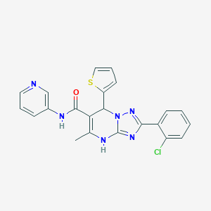 2-(2-chlorophenyl)-5-methyl-N-(3-pyridinyl)-7-(2-thienyl)-4,7-dihydro[1,2,4]triazolo[1,5-a]pyrimidine-6-carboxamide