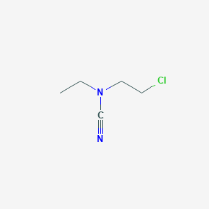 molecular formula C5H9ClN2 B2850347 (2-Chloroethyl)(cyano)ethylamine CAS No. 997-78-4