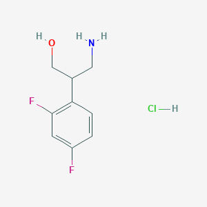 3-Amino-2-(2,4-difluorophenyl)propan-1-ol;hydrochloride