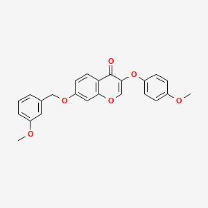 7-((3-methoxybenzyl)oxy)-3-(4-methoxyphenoxy)-4H-chromen-4-one