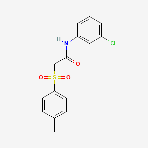 molecular formula C15H14ClNO3S B2850368 N-(3-chlorophenyl)-2-tosylacetamide CAS No. 103119-94-4