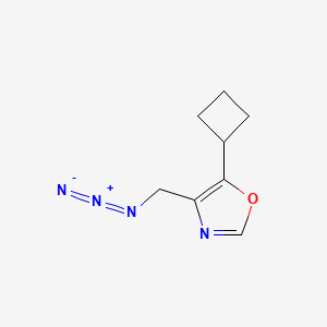 molecular formula C8H10N4O B2850373 4-(Azidomethyl)-5-cyclobutyloxazole CAS No. 2287299-59-4