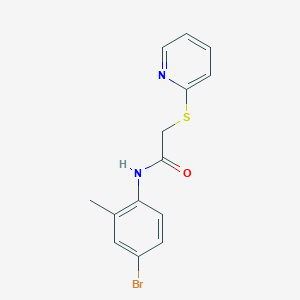 molecular formula C14H13BrN2OS B2850400 N-(4-bromo-2-methylphenyl)-2-(pyridin-2-ylsulfanyl)acetamide CAS No. 329078-56-0